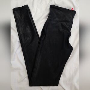 Spanx Faux Leather Leggings Size Small Like New